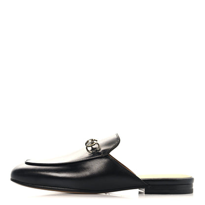 Calfskin Womens Princetown Slippers 37 Black