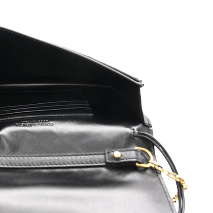 Nappa Intrecciato Andiamo Pouch On Chain Black