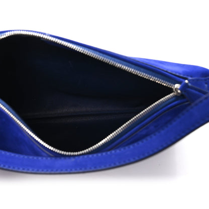 Nubuck Small Morgan Shoulder Bag Cobalt