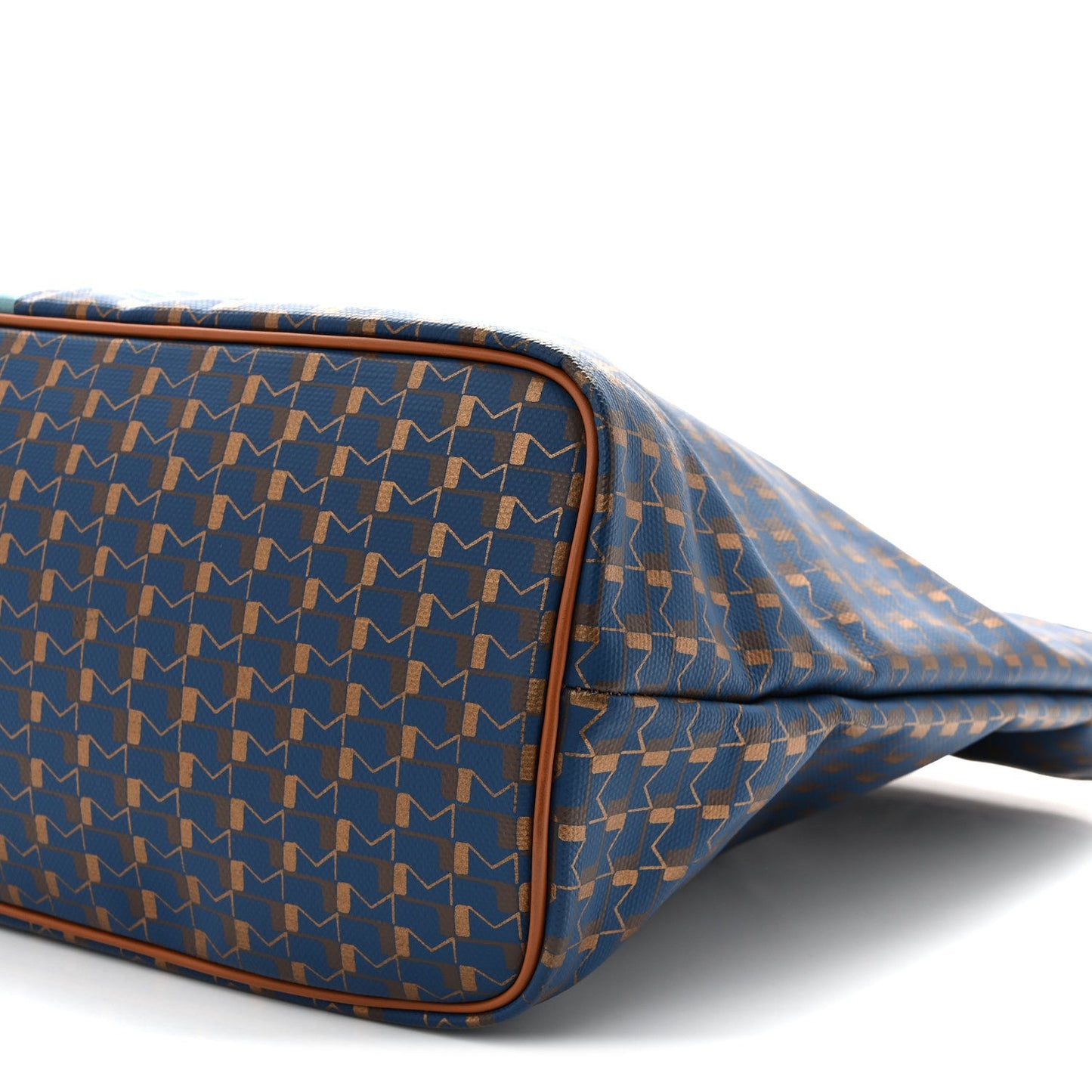 Canvas 1920 Calfskin Oh! Tote Ruban GM Indigo Bronze Cognac