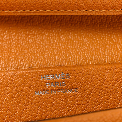 Chèvre Mysore Bearn Gusset Wallet Jaune Ambre