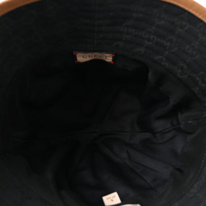 Monogram Web Bucket Hat S Black