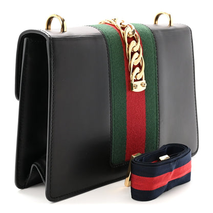 Calfskin Small Sylvie Shoulder Bag Black