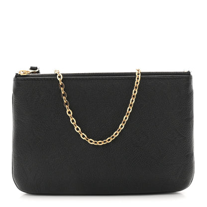 Empreinte Double Zip Pochette Black
