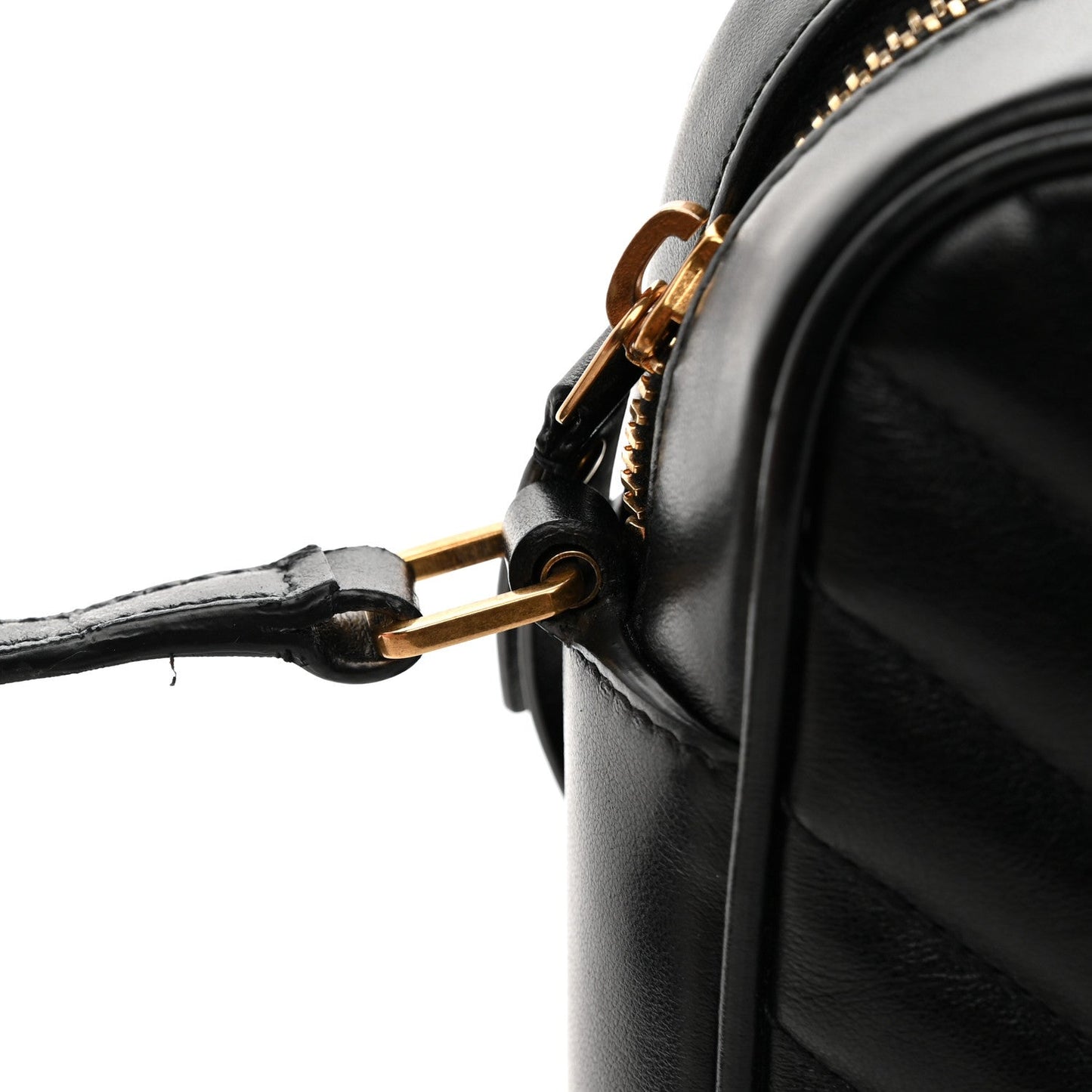 Calfskin Matelasse Monogram Lou Camera Bag Black