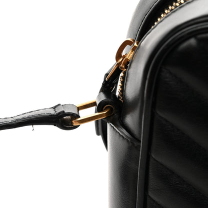 Calfskin Matelasse Monogram Lou Camera Bag Black