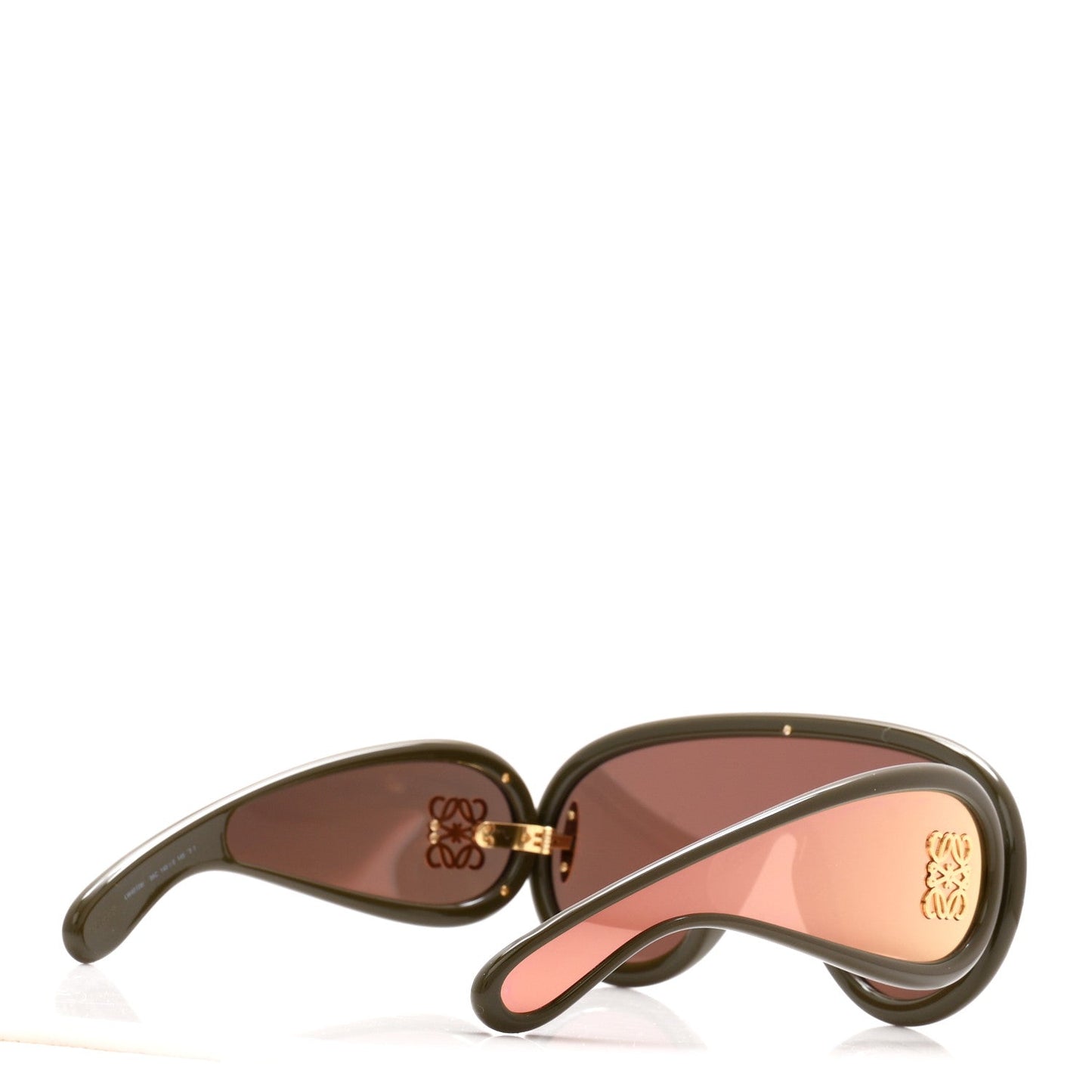 Acetate Anagram Wave Mask Sunglasses LW40108I Green