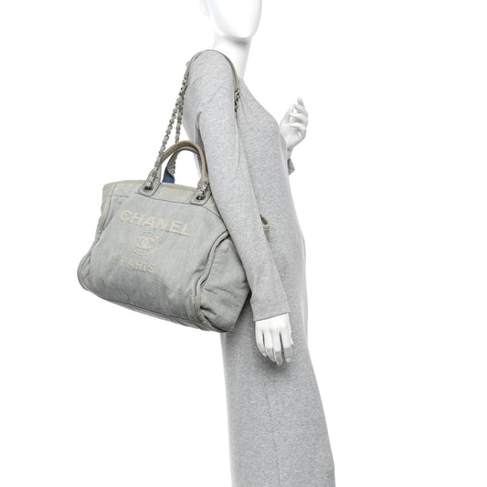 Denim Medium Deauville Tote Light Blue