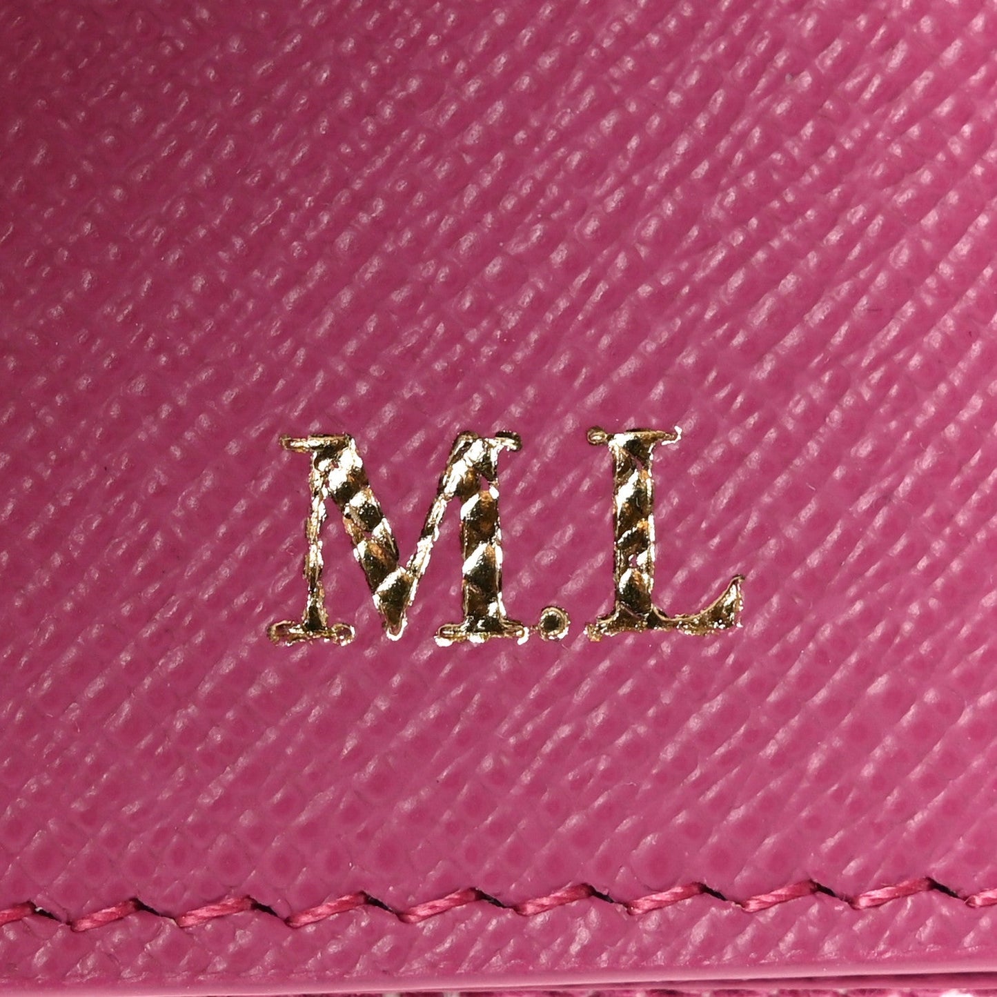 Denim Monogram Jacquard Victorine Wallet Fuchsia