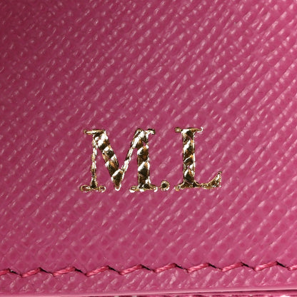 Denim Monogram Jacquard Victorine Wallet Fuchsia