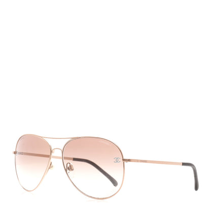 Metal Aviator CC Sunglasses 4189-T-Q Rose