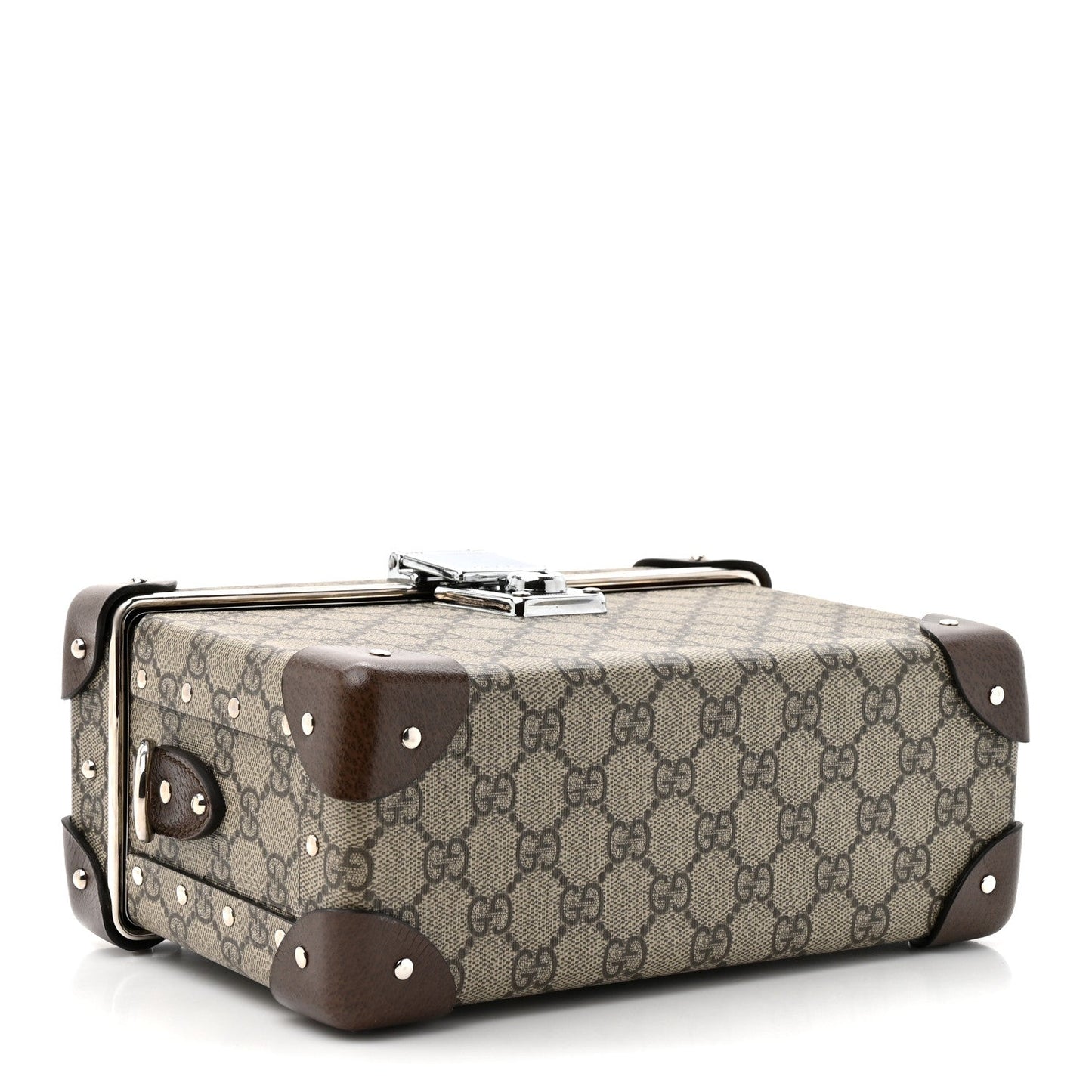 GG Supreme Monogram Globe-Trotter Beauty Case Brown