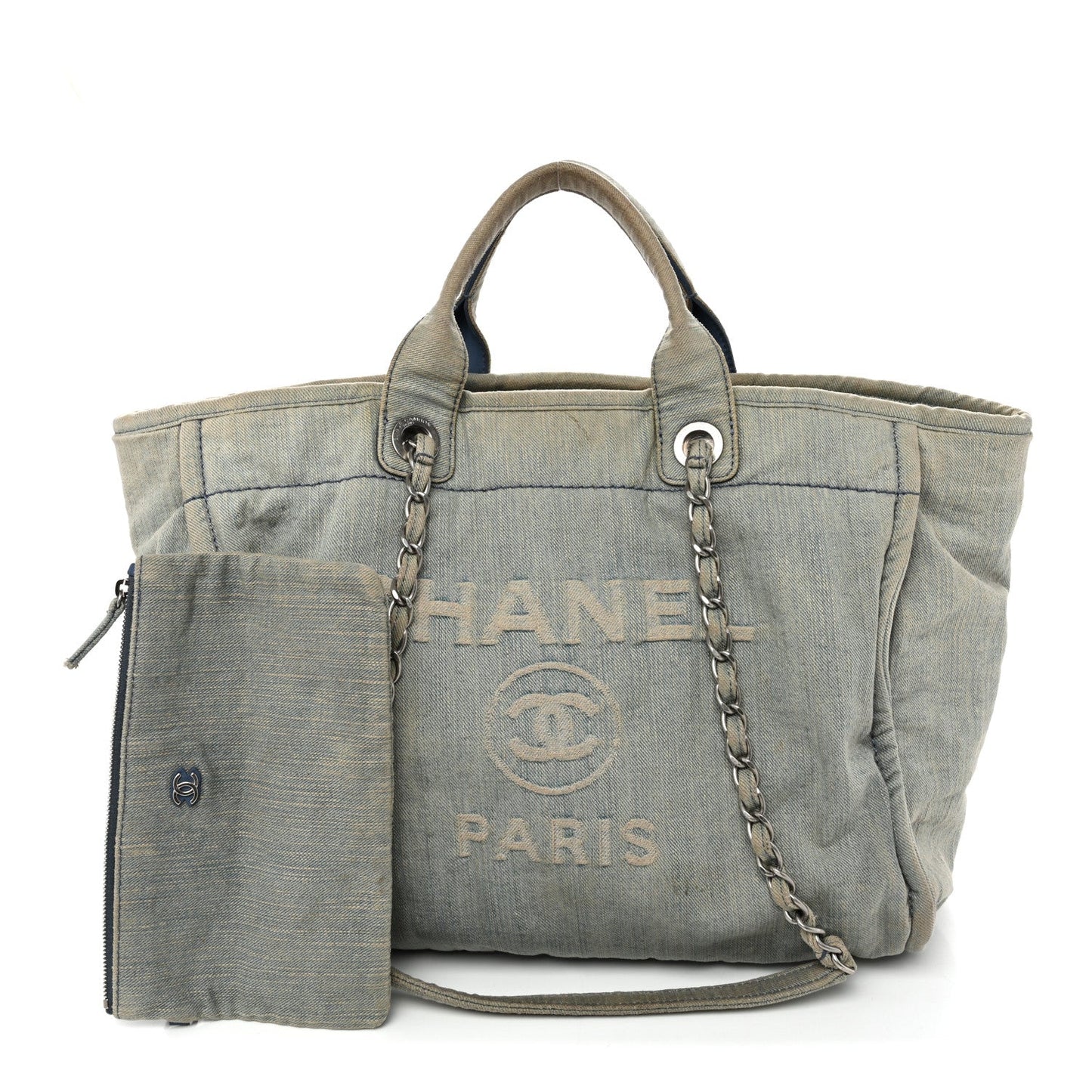 Denim Medium Deauville Tote Light Blue