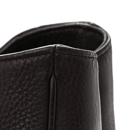 Pebbled Calfskin Medium 1973 Tote Dark Brown