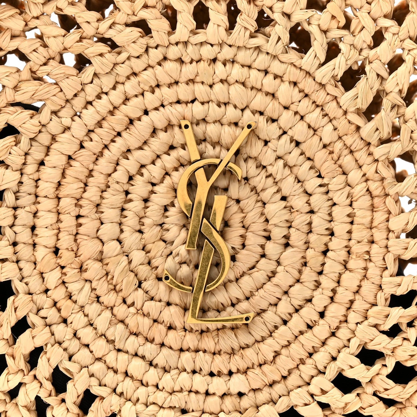 Raffia Sac Round Naturel