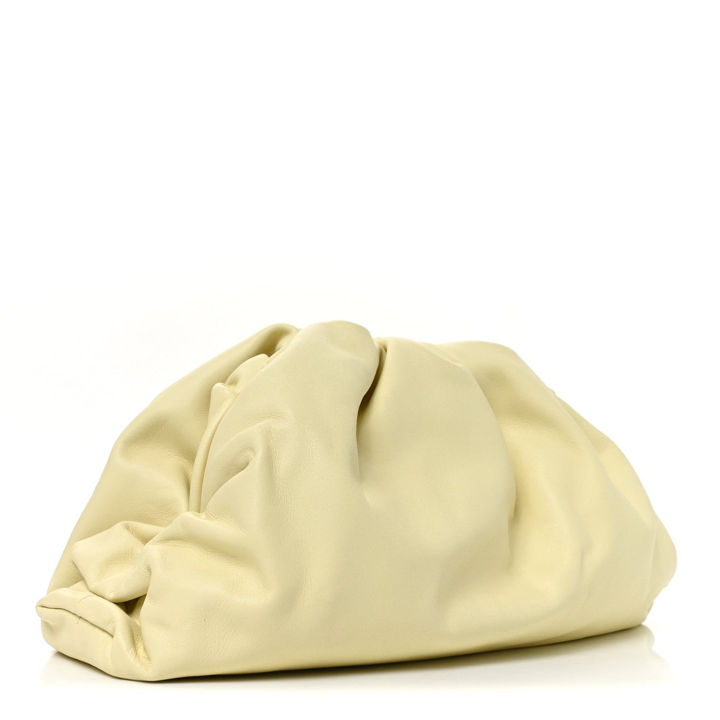 Smooth Butter Calf The Pouch Oversized Clutch Ice Cream