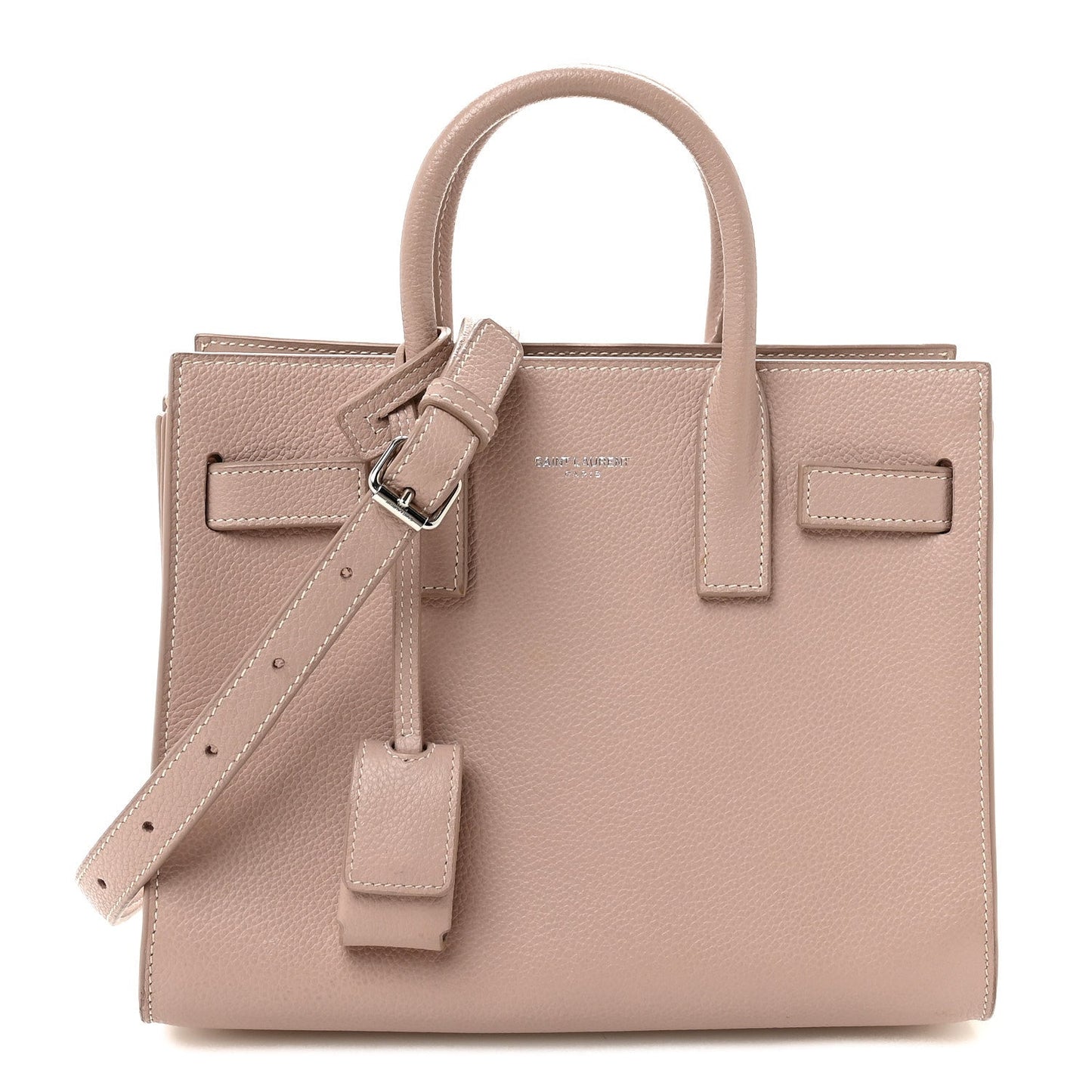 Grained Calfskin Nano Sac De Jour Antique Rose