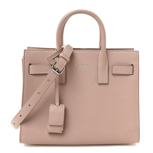 Grained Calfskin Nano Sac De Jour Antique Rose