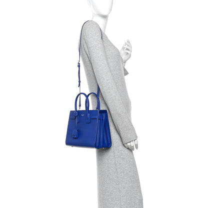 Grained Calfskin Baby Sac De Jour Outremer