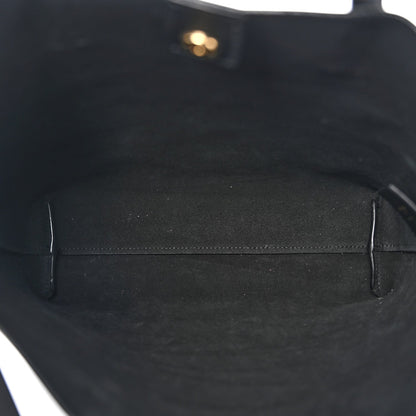 Calfskin Toy Shopping Tote Black
