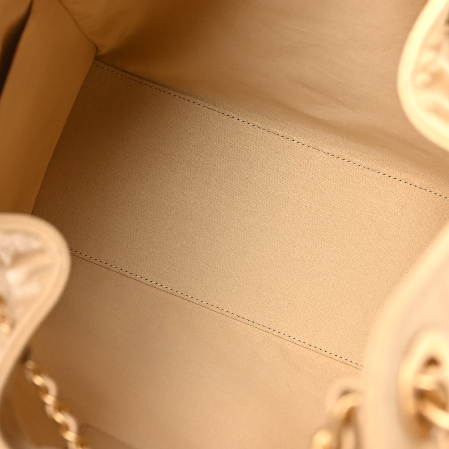 Caviar Quilted Medium Chanel 25 Handbag Beige