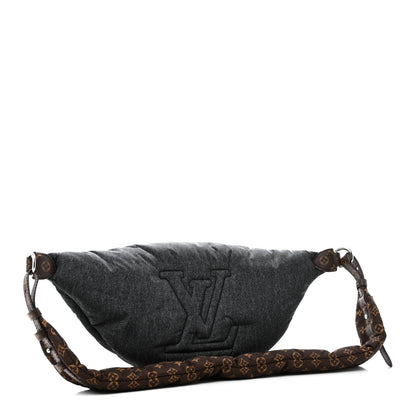 Econyl Monogram LV Ski High Rise Bumbag Black Jeans