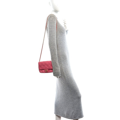 Lambskin Quilted CC Small Dynasty Flap Pink