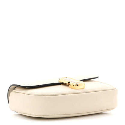 Calfskin Mini The J Marc Shoulder Bag Cloud White