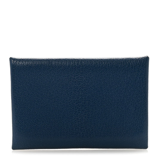 Chevre Chamkila Calvi Card Case Deep Bleu