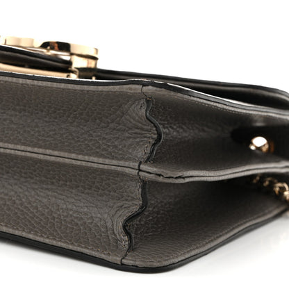 Dollar Calfskin Small Interlocking G Shoulder Bag Loess