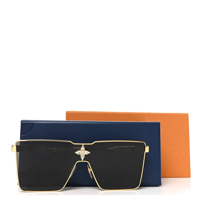 Acetate Swarovski Crystal Cyclone Sunglasses Z1700U Gold