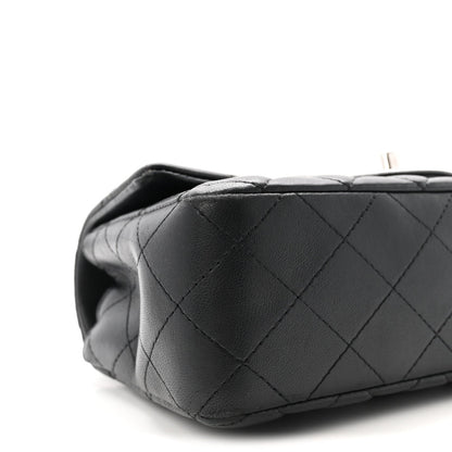 Lambskin Quilted Mini Rectangular Flap