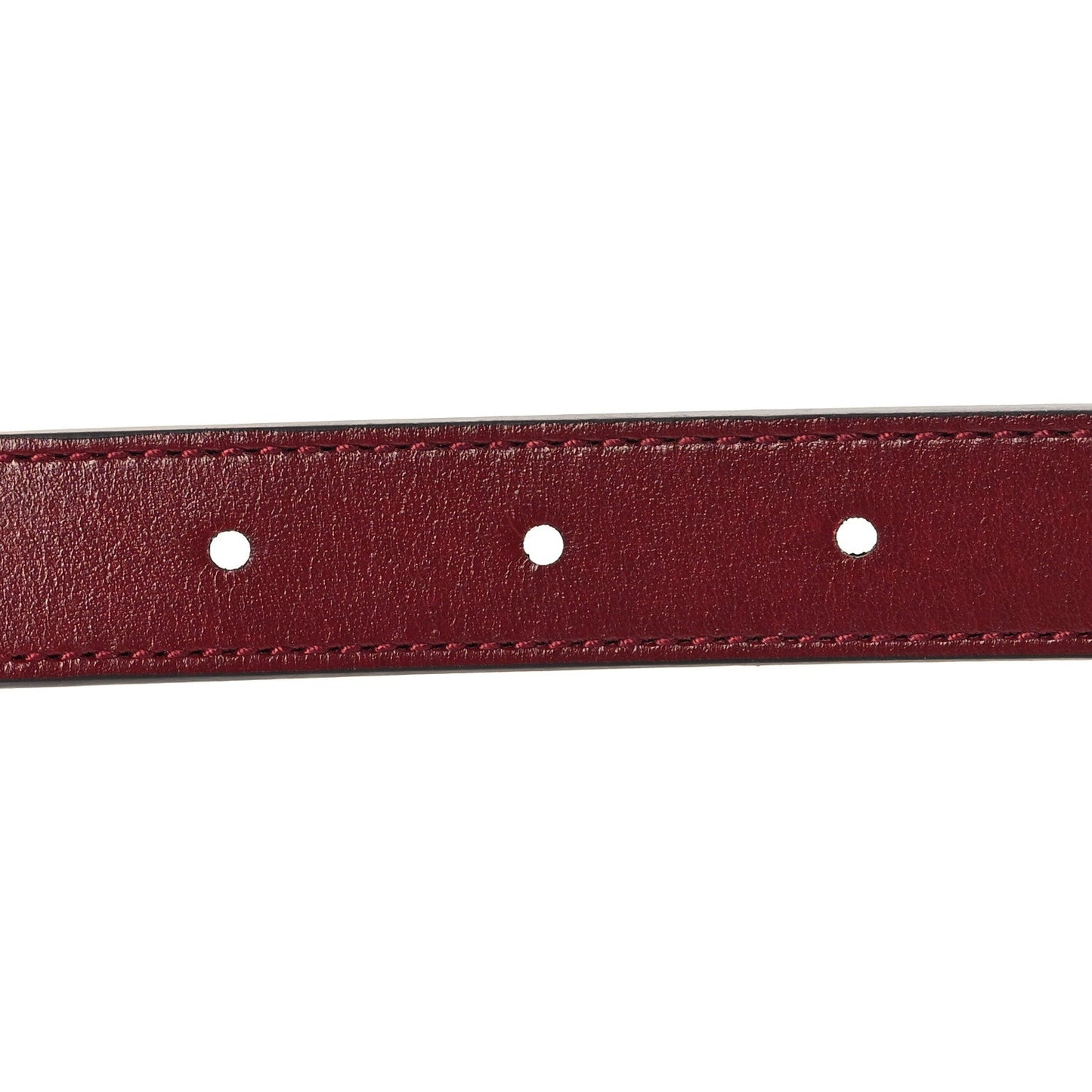GG Supreme Monogram Plutone Calfskin Double G Reversible 20mm Belt 85 34 Beige Rosso Ancora