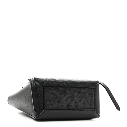 Grained Calfskin Pico Belt Bag Black