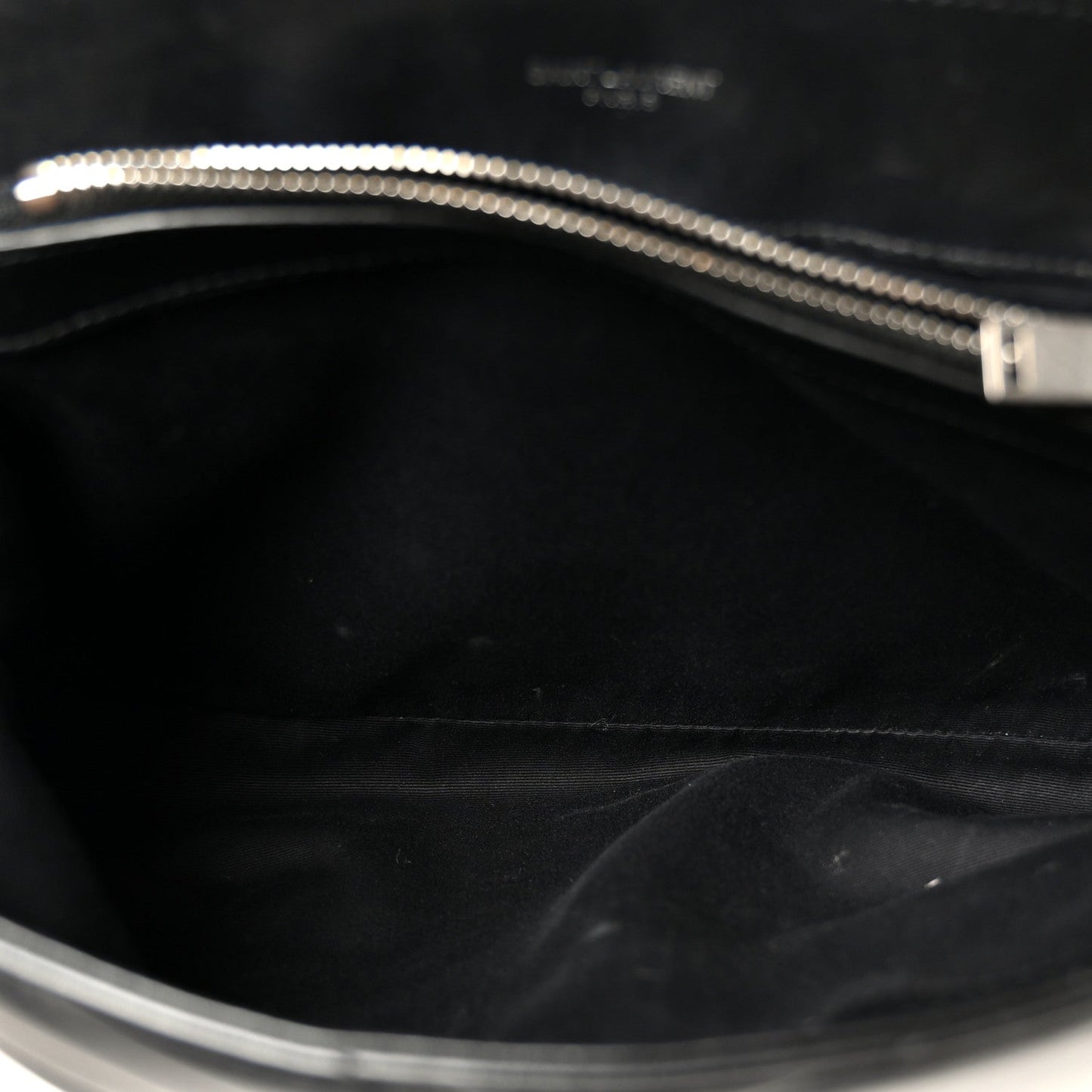 Calfskin Y Quilted Monogram Medium Loulou Chain Satchel Black