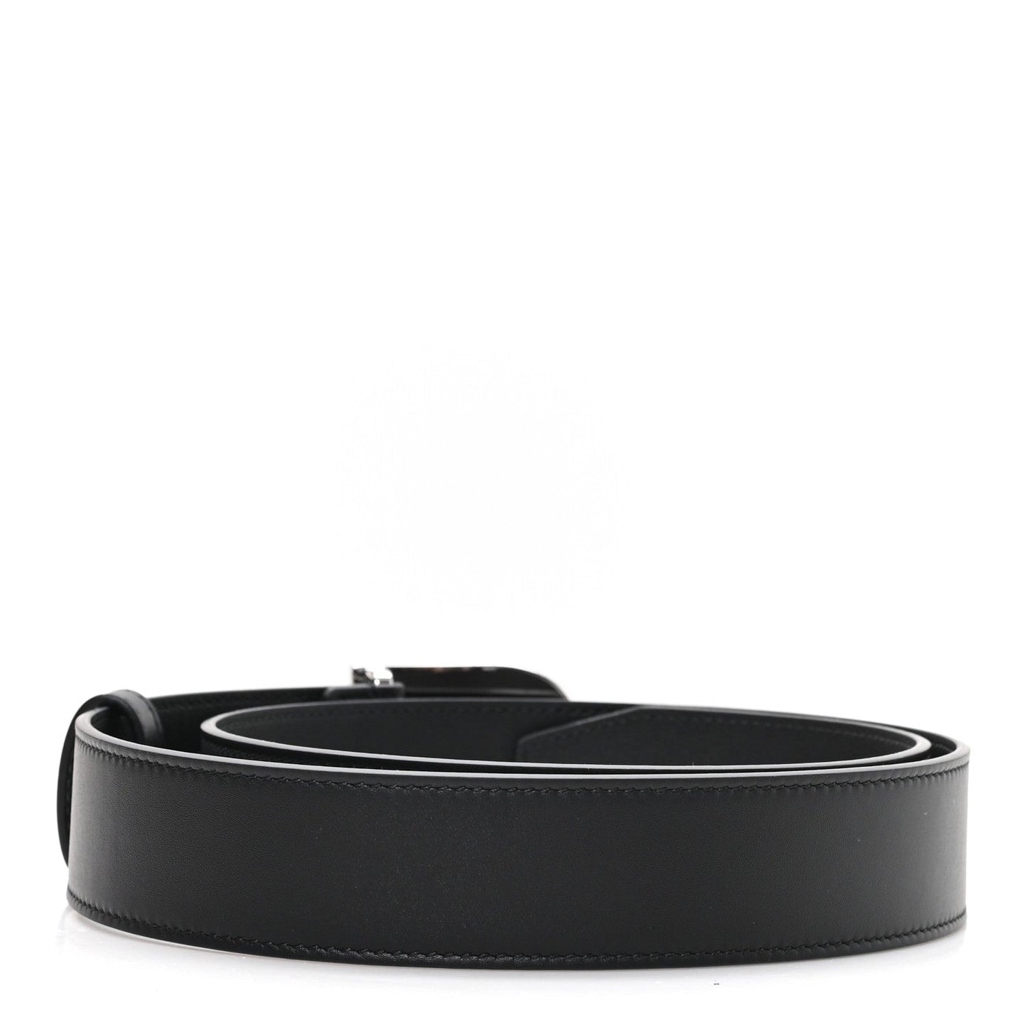 Moon Calfskin Round Plaque 85 34 Black