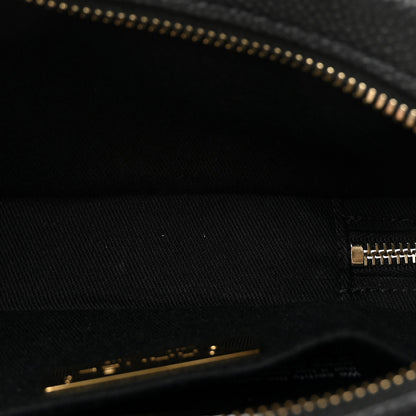 Caviar Quilted Waist Bag Black