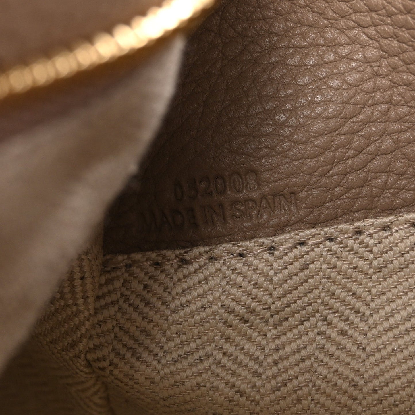 Grained Calfskin Small Puzzle Bag Sand Mink