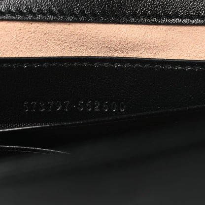 Textured Calfskin Web Mini Rajah Slim Flap Shoulder Bag Black