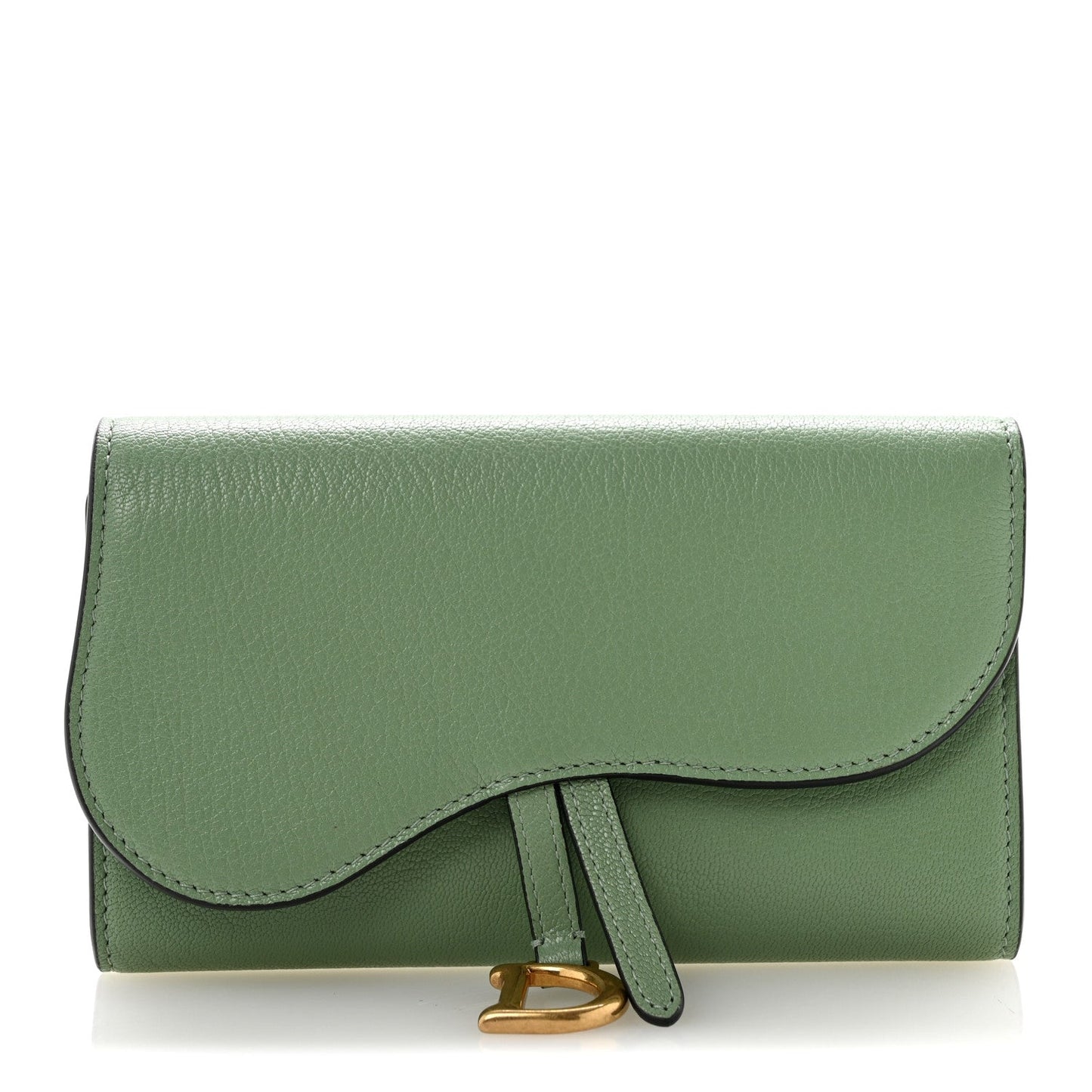 Goatskin Saddle Long Wallet Queen Mint