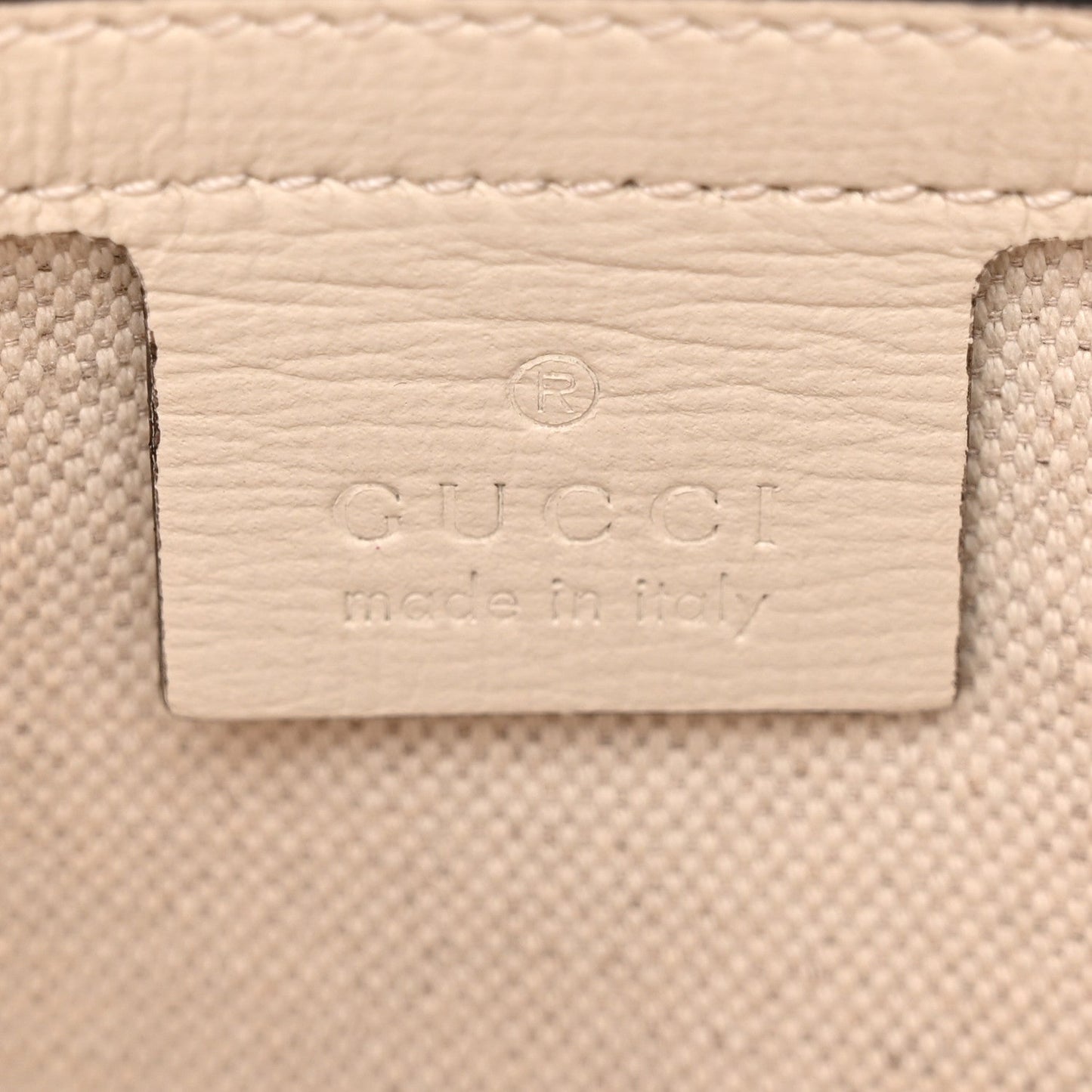 GG Supreme Monogram Azalea Calfskin Small Horsebit 1955 Top Handle Bag Beige Ebony Mystic White