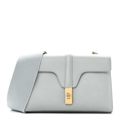 Grained Calfskin Teen Soft 16 Shoulder Bag Ice Blue