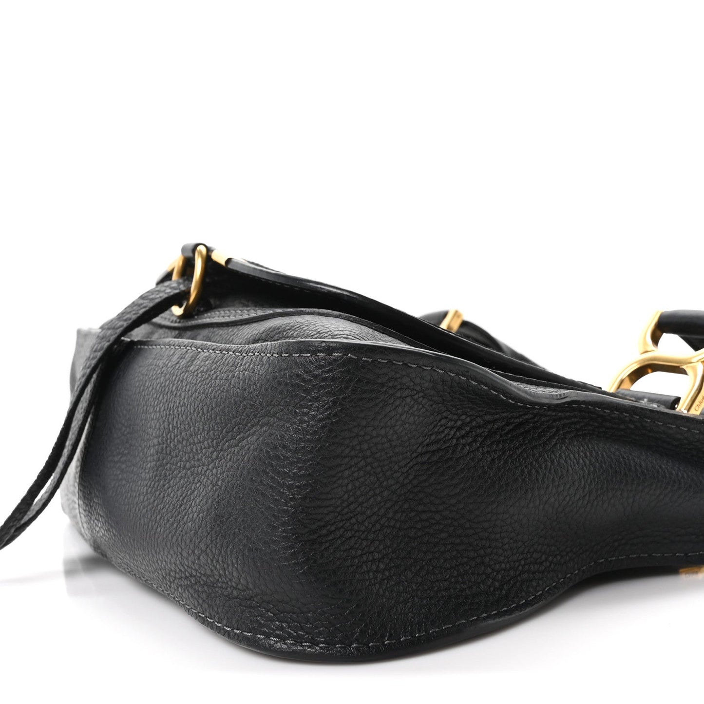 Calfskin Small Marcie Satchel Black