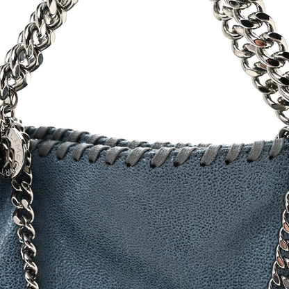 Shaggy Deer Mini Falabella Fold Over Tote Light Blue