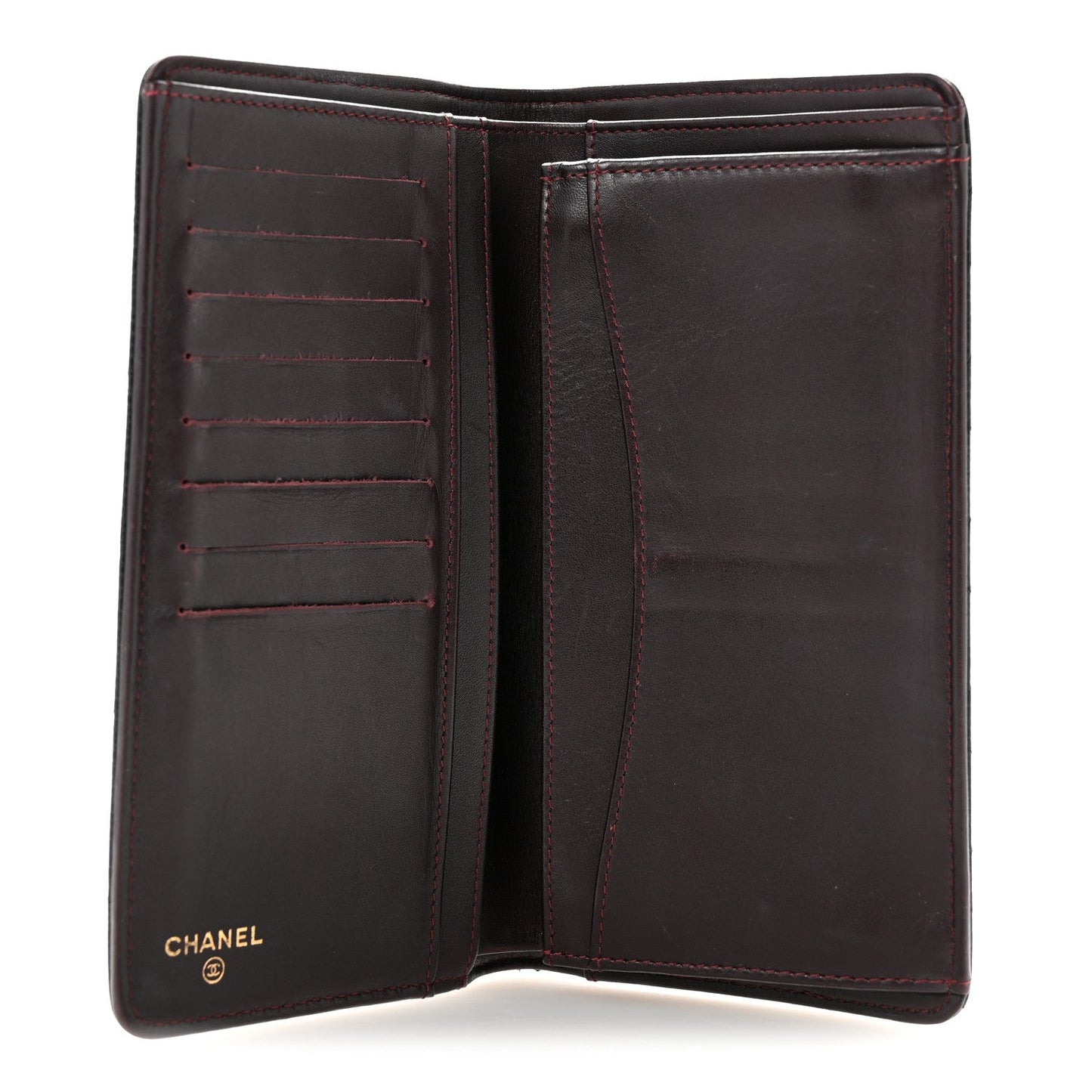 Caviar Quilted Yen Wallet Black