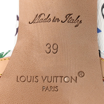 LV X TM Monogram Multicolor 6AM Mules 39 White