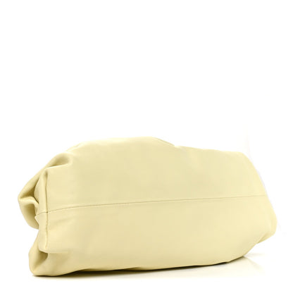 Smooth Butter Calf The Pouch Oversized Clutch Ice Cream