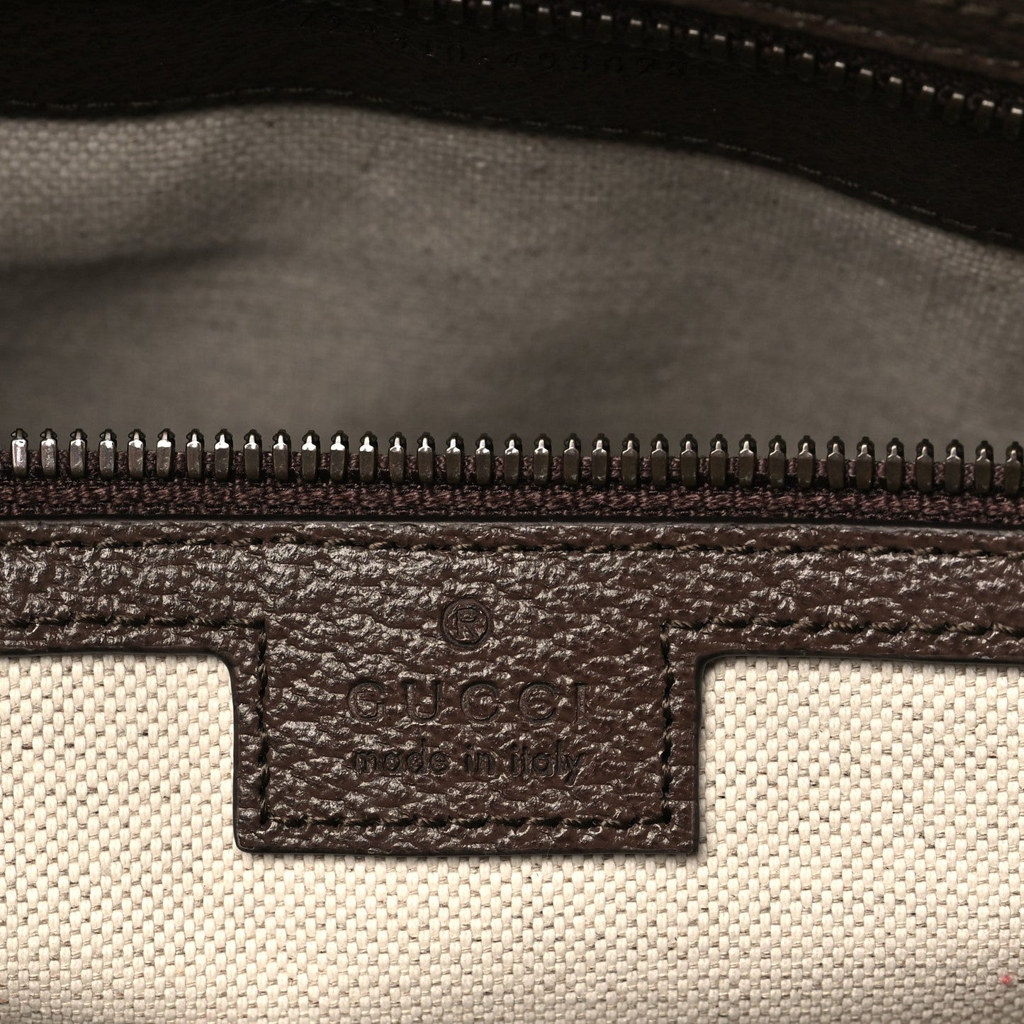 GG Supreme Monogram Textured Dollar Calfskin Web Large Savoy Bowling Bag Beige Ebony New Acero