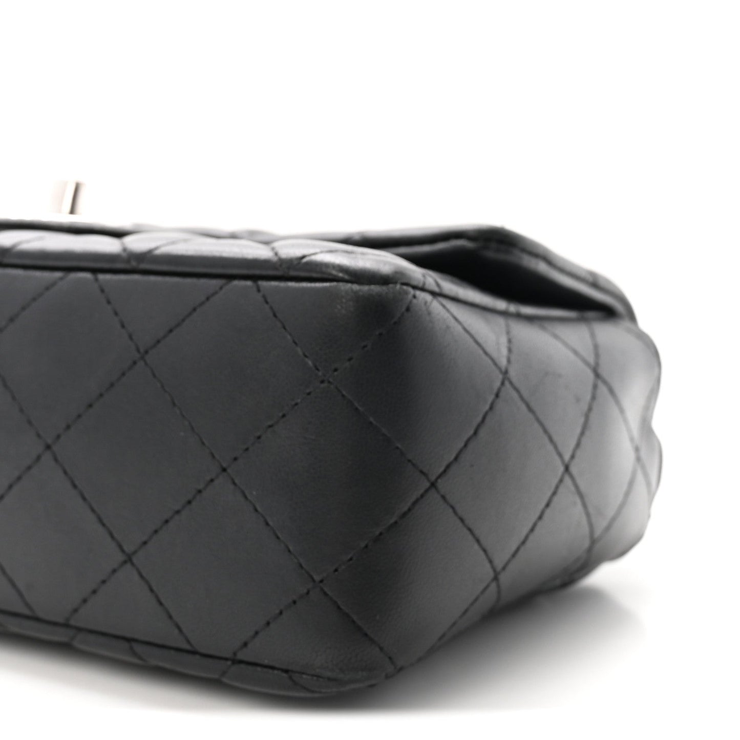 Lambskin Quilted Mini Rectangular Flap