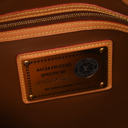 Calfskin Monogram Speedy P9 Bandouliere 40 Amethyst